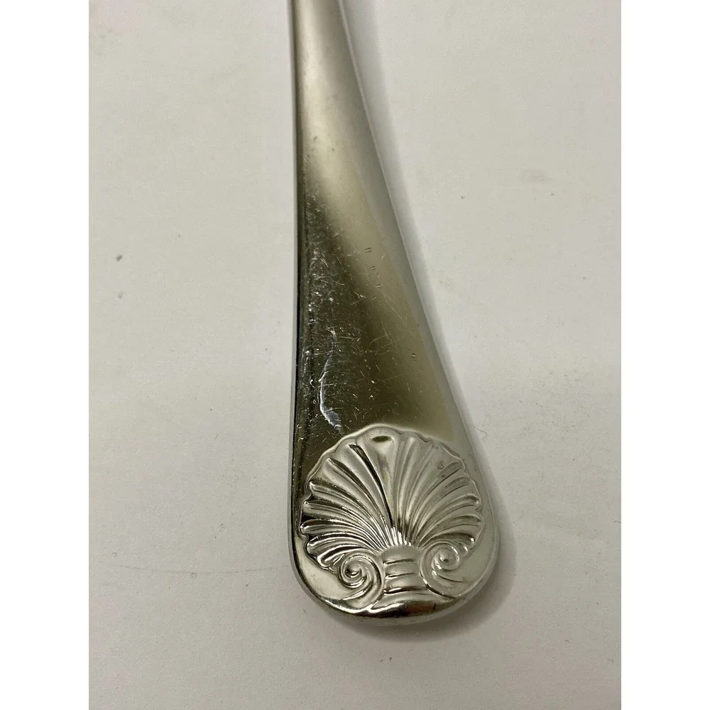 Kirk Stieff Williamsburg Royal Shell Stainless Serving Spoon